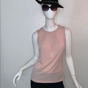 Karl Lagerfeld Paris Pink Sleeveless Pearl Top XS​​